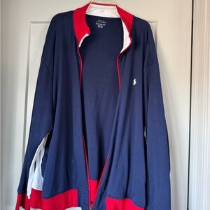 Polo by Ralph Lauren Navy Crewneck with White Logo Print